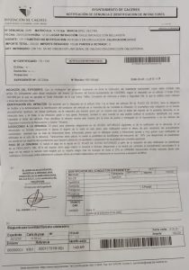 multa por dirección obligatoria