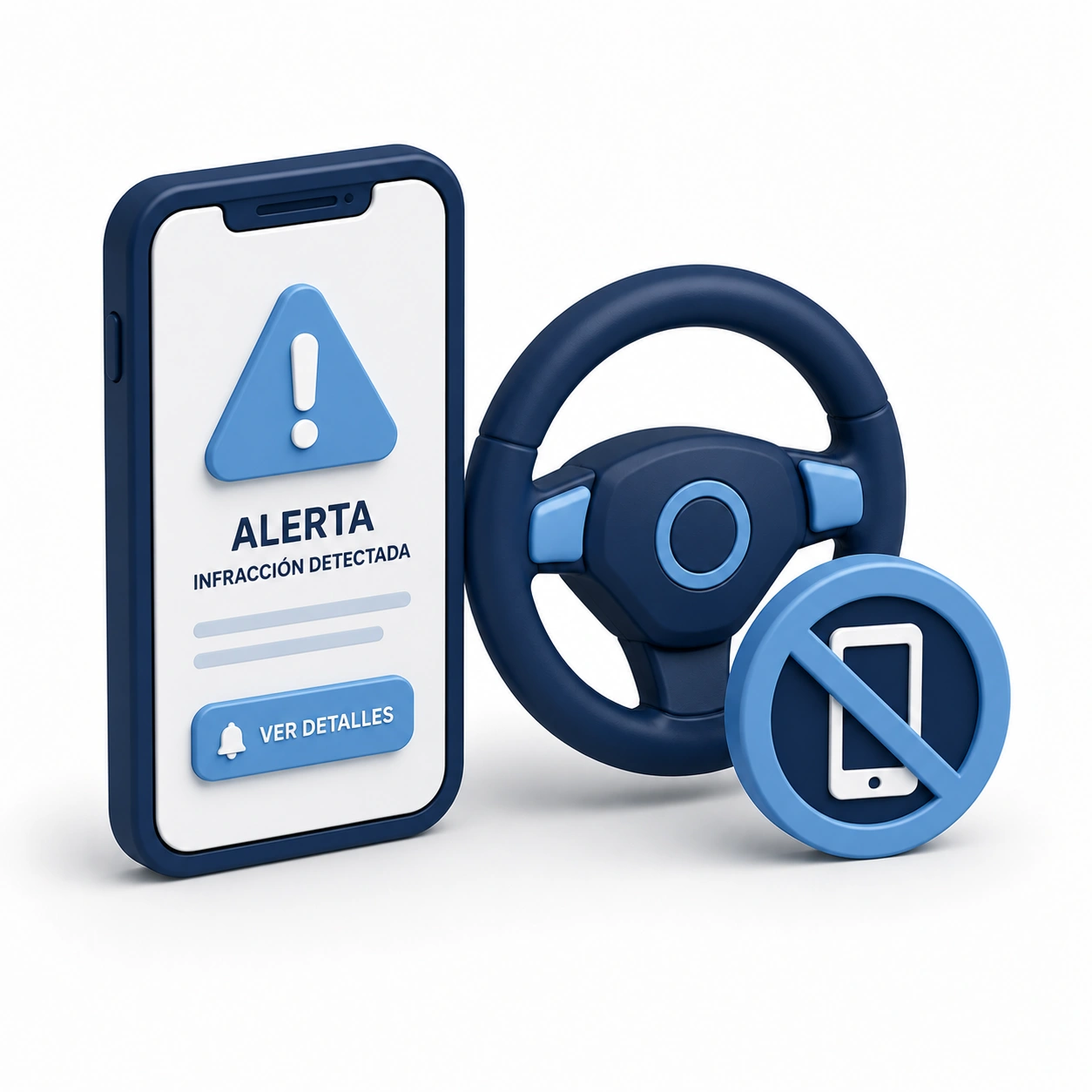 Recurso contra multa de tráfico por uso del teléfono móvil al volante sin parada