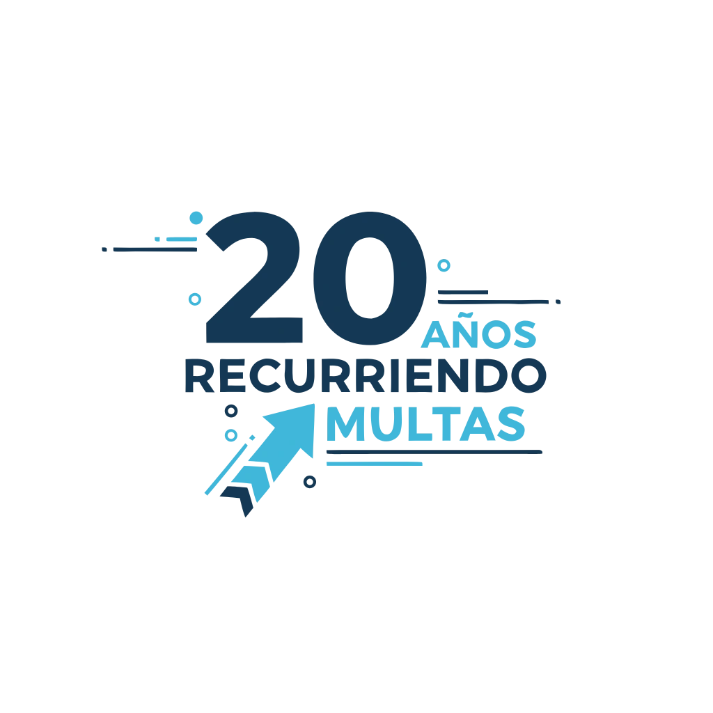 Sello de 20 años de experiencia jurídica en recurso de multas y defensa legal