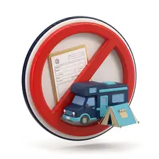 Icono 3D para recurrir multas de ordenanzas municipales por acampada o pernocta en autocaravana