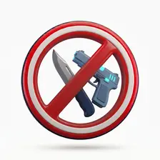 Icono 3D para recurrir sanciones por portar navajas sprays o armas prohibidas según el art 36.10 LO 4/2015