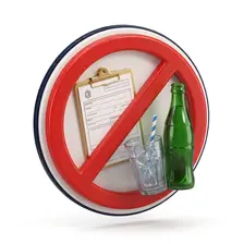 Icono 3D para recurrir multas de ordenanzas municipales por consumo de alcohol en vía pública o botellón
