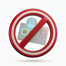 Icono 3D para recurrir multa por no portar DNI pasaporte o supuesta negativa a identificarse ante agentes