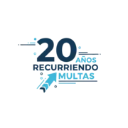 Sello de 20 años de experiencia jurídica en recurso de multas y defensa legal